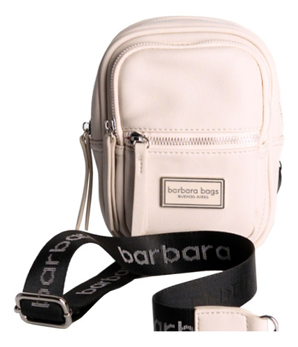 Bandolera Portacelular Cuero Sintetico Barbara Bags Bolsillo