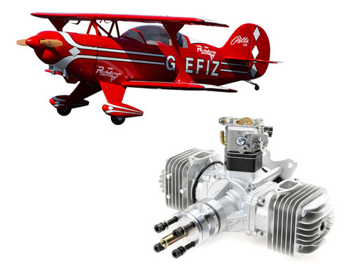 Pitts S-2b 50-60 Cc, 71,6  Con Motor Doble Dle De 60 Cc Vsk