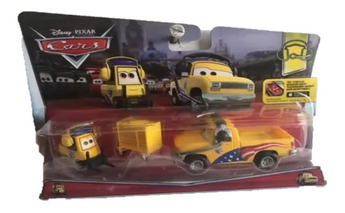 Disney Pixar Cars Jeff Pit Y Jhon (caja Dañada)