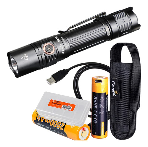 Kit De Linterna Fenix Pd35 V3.0 Con Extras