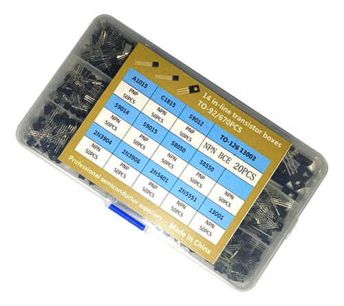 Z Caja De Kit De Surtido De Transistores De 670 Piezas Con