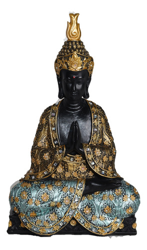 Figura Buda Zen Yoga Meditación Rezar Mudra Abundancia