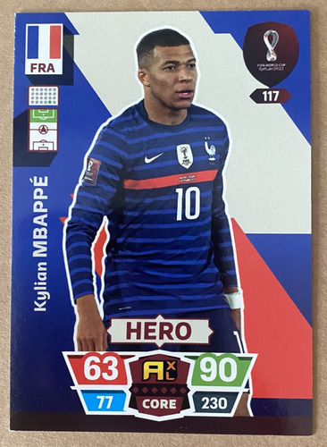 Mbappé, Hero, Adrenalyn Xl , Qatar 2022