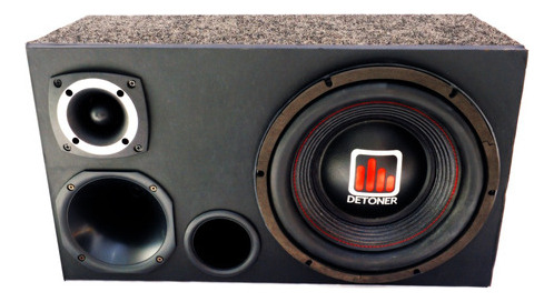 Caixa Trio Dutada Sub Detoner 12 300 Wrms + Modulo Taramps