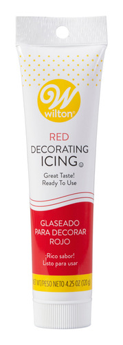 Tubo De Glaseado Rojo Listo Para Usar, 4.25 Oz. Wilton