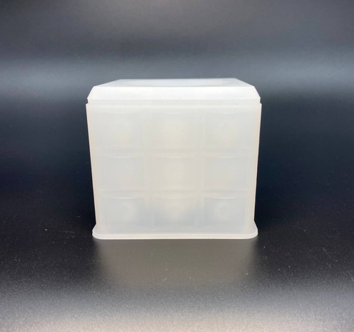 Molde De Silicón Maceta Cubo Cuadros 8cm