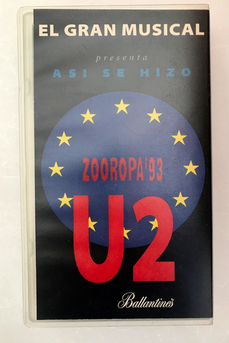 U2 Así Se Hizo Zooropa 93 - Vhs Orig. Importado Impecable!!!