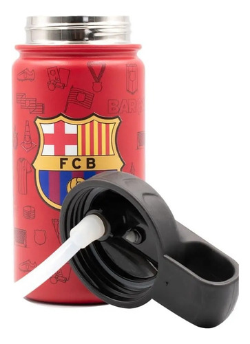Botella Termo Norday Kids Barcelona Fc Doble Tapa Rojo Barcelona Fc Més Que Una Club