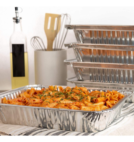 Bandeja De Papel De Aluminio Desechable Para Llevar De 10 Un