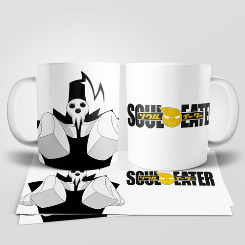 Soul Eater Shinigami Taza Tu Propio Estilo Blanco