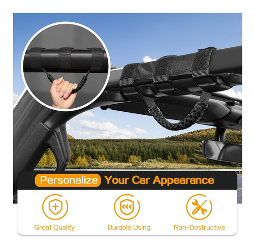 Hoolcar 4 X Roll Bar Hands Handles Handles De Agarre De Con