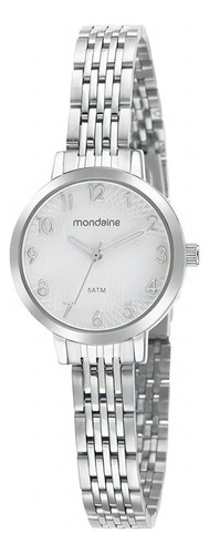 Relogio Mondaine Feminino Prata Pequeno Números 32356l0mvne3