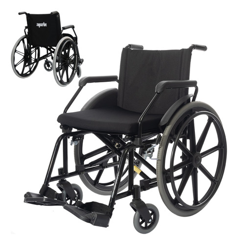 Cadeira De Rodas Jaguaribe Cap 150 Kg Poty Dobrável Alumínio