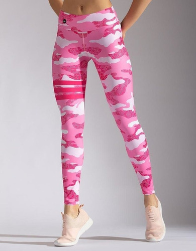 Calza Deportiva Touche Sport Lycra - Pink Camo