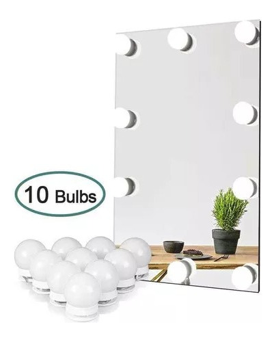 10 Focos Led Usb Luces Tocador Luz Blanca. Tiktok. C/adhesiv