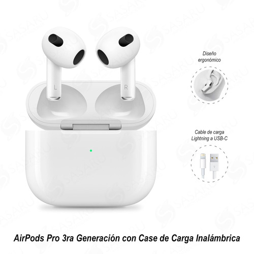 Audifonos AirPods 3ra Generación Apple Réplica Idéntica 