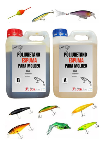 Kit X 2 Kg Poliuretano Rígido Para Moldeo - Boyas Y Señuelos