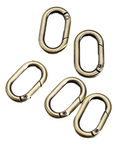 4 X 5 Uds Anillos Ovalados De Resorte Ganchos De Resorte