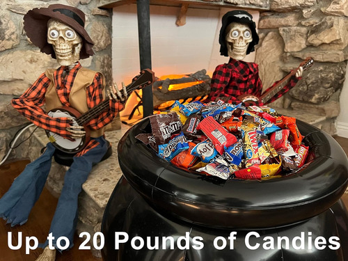 Caldeirão De Halloween Inflável Grande De 22 X 18 Polegadas