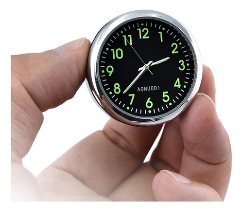 Reloj De Pared Fluorescente Tipo Mini Para Coche, Luz, Reloj