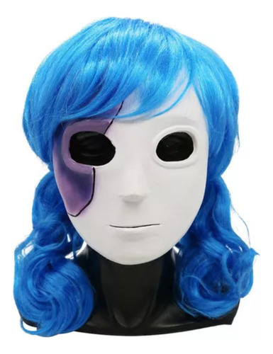 Peluca De Cosplay Sallyface Azul Para Sally Face Con