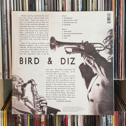 Vinilo Charlie Parker & Dizzy Gillespie Bird & Diz Import. Remasterizado