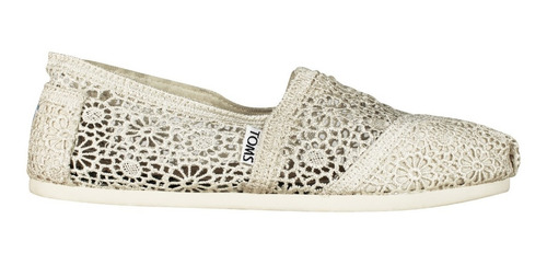 Imagen 2 de 5 de Toms Mocasines Alpargata Mujer Morocco Crochet Originales
