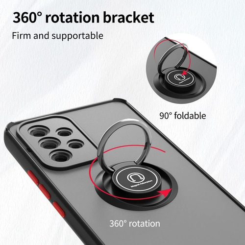 Imagen 4 de 8 de Funda Para Samsung A33 A53 5g Antigolpe Anillo Magnetico