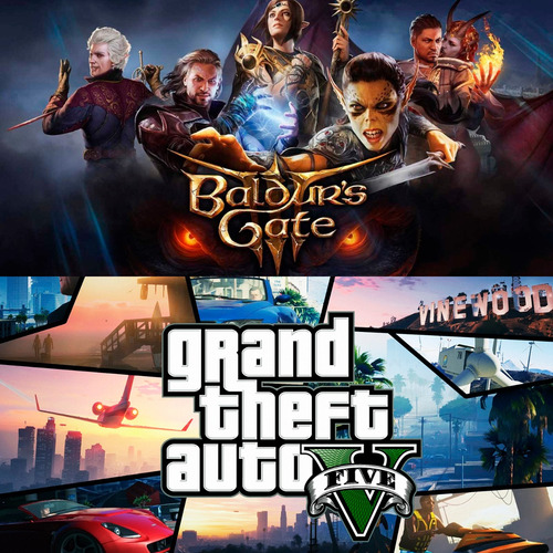 Baldur's Gate 3 + Gta 5 Offline Pc Steam Digital