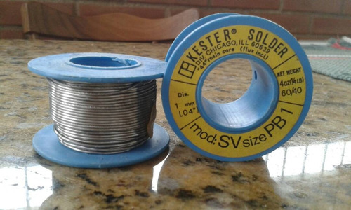 Estaño Kester 1/4 Libra 4 Oz 60/40 1 Mm (0,4 )