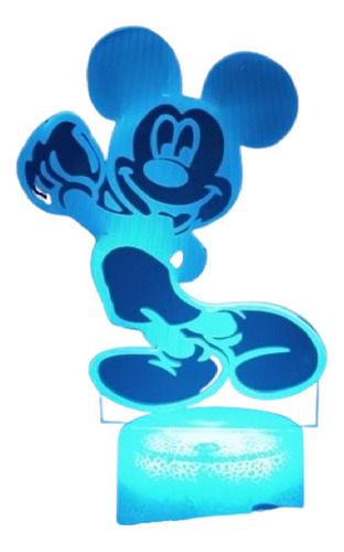 Lamparas Led 3d De Mickey Mouse 16 Colores 