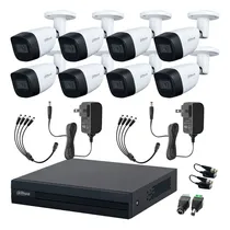 Comprar Kit Videovigilancia Cronos 8 Cámaras Dahua Bala Metálicas de 2 MP con Micrófono Integrado + Baluns + Accesorios - Kit CCTV DH-KIT-MET8CH-CSC (DVR Dahua XVR1B08-I Circuito Cerrado)