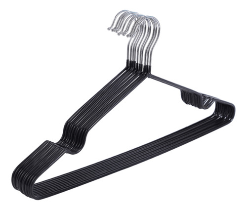 (02 #mold) Cabide De Roupa De Metal Com Revestimento De Plás
