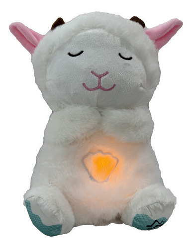 Muñeco Infantil De Peluche Oveja Blanca Con Luz Y Sonido A