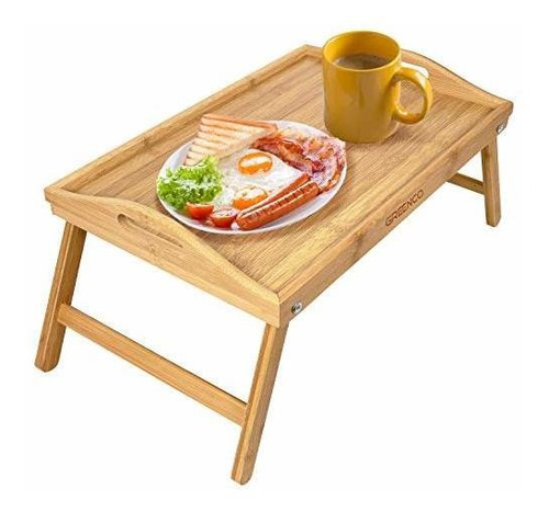 Mesa Desayuno Mesa De Desayuno Plegable De Bambú Greenco, E