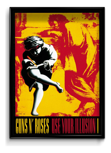 Cuadro Guns N Roses Uyi 1 20x30 (marco+lámina+vidrio)