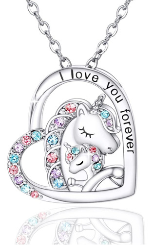 M&ostyle Collar I Love You Forever Para Niñas Collares Con C