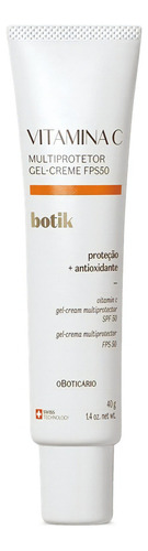 O Boticário Botik Gel Creme Multiprotetor Fps50 Vitamina C 4