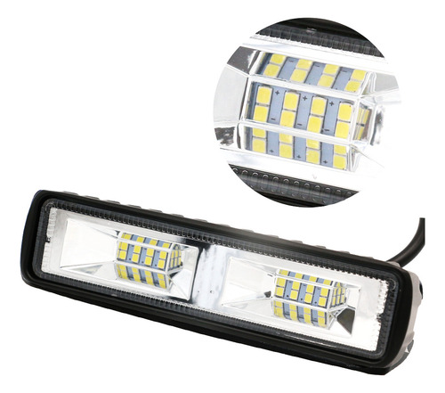 Neblinero Barra Led Espejo 36w 6d Blanco Auto/camioneta/moto