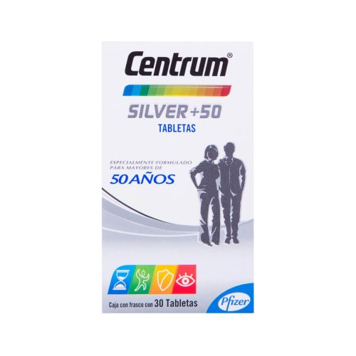 Multivitamínico Centrum Silver 50+ Frasco Con 30 Tabletas