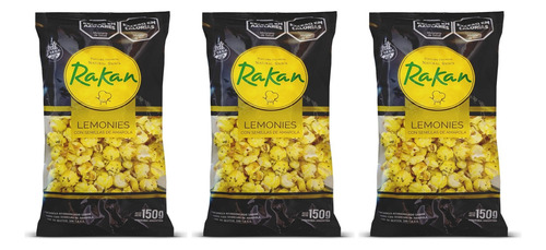 Pochoclo Lemonies Con Semilla Amapola Rakan Sin Tacc 150g X3