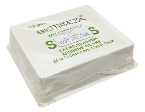 Portaobjetos Silanizados Caja X 72u