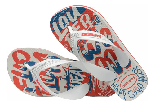Ojotas Havaianas Kids Max Tira Ancha Niños Natacion Playa