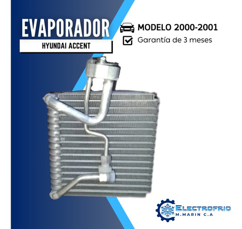 Evaporador Hyundai Accent 2000/2001