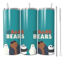 Comprar Termo Skinny Osos Escandalosos We Bare Bears + Popote 