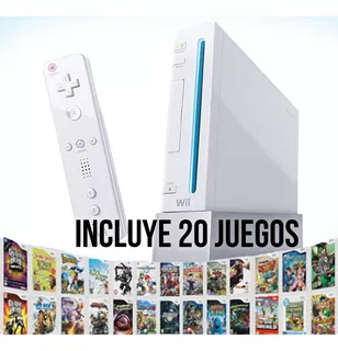 Consola Nintendo Wii Standard Blanco Usb 20 Juegos De Regalo