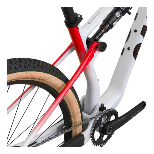 Bicicleta Caloi Carbon Fs Sport 2025 Cor Branco Tamanho Do Quadro G