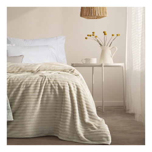 Frazada Palette Quebec King Size - 240 X 270 Cm Arena Liso