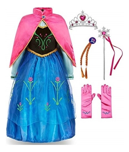 Disfraz  De Princesa Anna Frozen Talla  2t