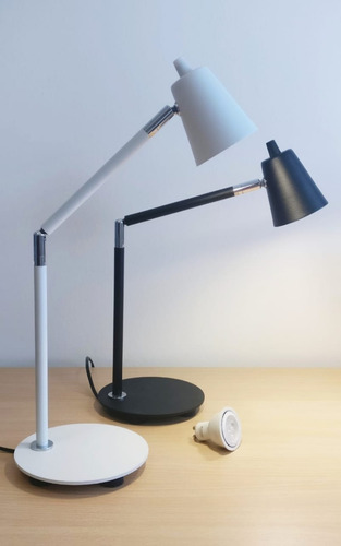 Imagen 2 de 5 de Lampara Velador De Lectura Doble Articulacion Gu10 Led